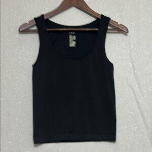 A New Day Black Fitted Tank Top Crew Neck